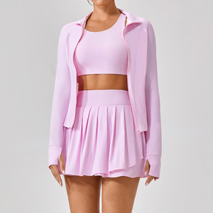 Conjuntos de Top Corto y Pantalones Cortos de Lona Sólida de 2 Piezas Personalizados al por Mayor para Mujer, Mangas Cortas, Ecológicos y Transpirables 2026 - Product Image 6