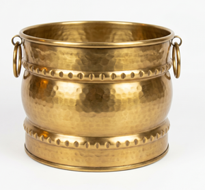 Metal Ice Bucket With Grape Pattern Vintage Design Durable Beverage Cooler For Party Use Rust Resistant Industrial Design - Product Image 5