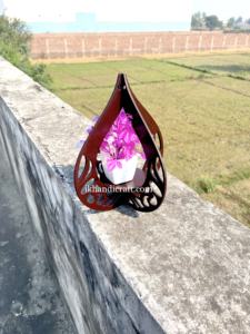 Nouveauté : Porte-plante suspendu en macramé en bois MDF vintage écologique, découpé au laser, pour usage intérieur/extérieur - Direct - Product Image 4