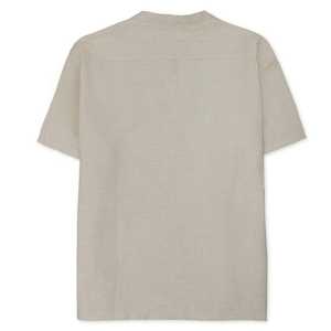 Camiseta Henley de algodón para hombre, corte regular, color sólido, con botones, informal, para verano - Product Image 2