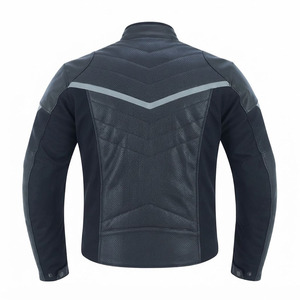 Blouson de moto pour homme personnalisé avec logo, en textile, Cordura, maille, cuir, armure hybride, matelassage nid d'abeille, réfléchissant, pour l'été - Product Image 2