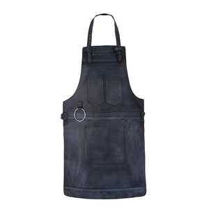 Personalized Full Grain Handmade Leather Bib Apron Sleeveless Reusable Adjustable Comfortable Baking Mats Apron - Product Image 1