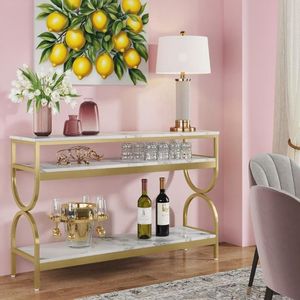 Rustic Solid Mango Wood Long <b>Console</b> <b>Table</b> for Living Room Entryway Farmhouse Home Furniture with <b>Storage</b> - Product Image 4