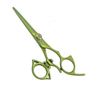 Ciseaux de barbier en titane arc-en-ciel de haute qualité, ciseaux de coiffure professionnels pour usage en salon, fabriqués au Pakistan - Product Image 1