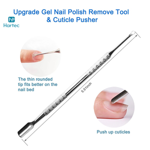 Customized Packaging Precision Stainless Steel Loop Cuticle Pusher Professional Salon Nail <b>Tool</b> Professional Supplier - Product Image 2