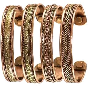 Bracelet de tennis pour femmes en cuivre de qualité en gros Excellent bijoux de mode avec 4 conceptions uniques Prêt à l'exportation - Product Image 1