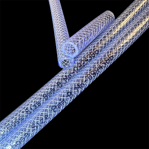 Tuyau en PVC tressé transparent Ascent India 8 mm ID x 12 mm OD 10 bars pour eau et air, renforcé - Product Image 3