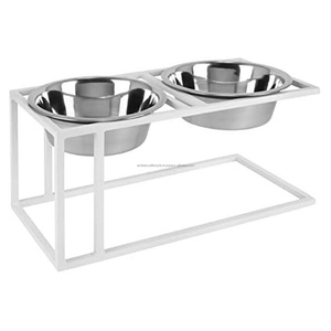 ล้อมรอบชีวิตโลหะสีดำป้อนชามสัตว์เลี้ยงที่เป็นมิตรกับสิ่งแวดล้อมยืนสำหรับแมวลูกสุนัขและสุนัขใหญ่ - Product Image 3