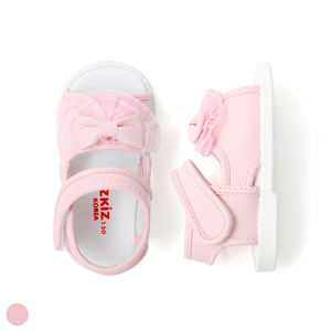 Zapatos de Verano OZKIZ Coreanos con Lazo para Niñas de 2 a 7 Años, Venta al por Mayor, Calzado Infantil de Tela de Algodón a la Moda - Product Image 1