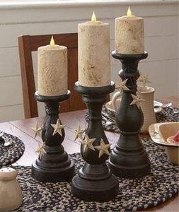 Support à bougies en bois moderne, décoration d'intérieur, centre de table de mariage, porte-bougie rustique fait main - Product Image 6