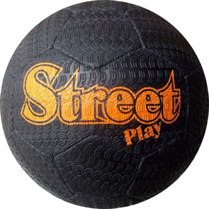 Ballon de football en caoutchouc gaufré de qualité supérieure avec logo personnalisé et options de couleur, ballon haute durabilité pour les matchs et l'entraînement - Product Image 1