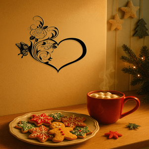 Decorazione da Parete in Metallo a Forma di Cuore Vintage per Soggiorno, Camera da Letto, Ufficio - Scelta dei Clienti Commerciali - Finitura Metallica - Product Image 2