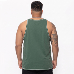 Customized Plus Size Gym Trainer Tank Top Distressed Embroidered <b>Singlet</b> <b>Men</b> Quick Dry Breathable Muscle Fit Stringer U Knitted - Product Image 2