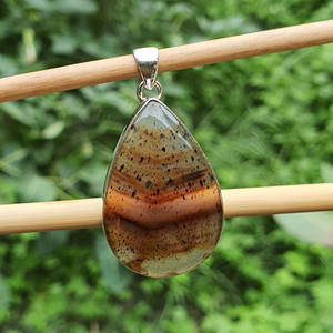 Waterdrop มอนตานามอสอาเกต925เงินแท้จี้ชั้นดีทำด้วยมือและเสน่ห์เครื่องประดับคลาสสิกขายส่ง - Product Image 1