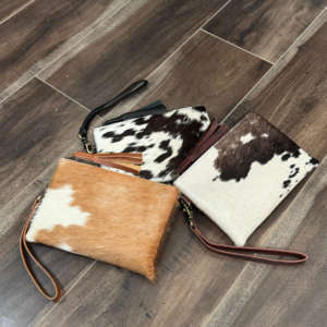 New Real Handmade Hair on Hide <b>Fur</b> Leather Purse Stylish <b>Fur</b> Leather Wristlet Wallets Leather Credit Card Phone Holder Clutch - Product Image 5