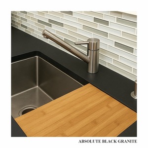 High Quality Indian Absolute Black Granite Slabs Natural <b>Stone</b> for Interior and Exterior Applications - Product Image 4