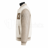 Veste universitaire d'hiver unisexe personnalisée en chenille, coupe-vent, écologique, respirante, pour fournisseur OEM ODM avec logo personnalisé