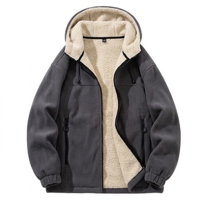 Wholesale Men's Winter <b>Hooded</b> Padded Jacket Set Windproof Waterproof Breathable Warm 2 Piece Sportswear Suit - Product Image 4