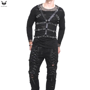 Wholesale Manufacturer Women Fetish Club Wear Adjustable Buckle PU Leather Harness Waist Belt <b>Thigh</b> Chain Collar Set Sexy Ladies - Product Image 3