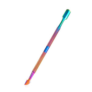 Pedicure <b>Tools</b> Rainbow Sharp Sturdy Cuticle Pusher <b>Remover</b> Professional Dual Ended Metal Manicure <b>Tool</b> for <b>Nail</b> Cleaning Dead - Product Image 1
