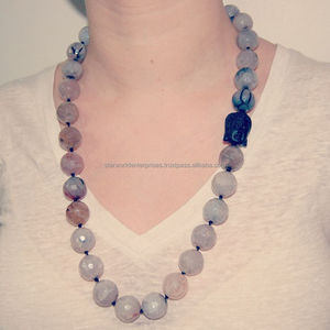 Collares de resina de joyería de moda de suministro directo de fábrica con juego de aretes para ocasiones de boda y fiesta a precio de exportación - Product Image 1