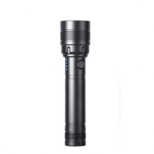 CITICITY Portable Tactical <b>LED</b> <b>Rechargeable</b> Flashlight 3 Modes 1000 Lumen for Camping Outdoors & Home Use Battery - Product Image 2