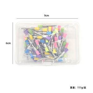 For ISO Certified Manual Flat Top <b>White</b> Nylon Dental Polishing Brushes Orthodontic Prophy Brush Heads 100 Oral Accessories - Product Image 6