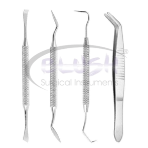 Kits Dentales de Acero Inoxidable, Juego de Instrumentos Dentales, Herramienta Quirúrgica para Limpieza Dental de Blush Surgical - Product Image 2