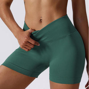 Women Compression <b>Shorts</b> High Waist <b>Stretch</b> Performance Fitness <b>Shorts</b> with Breathable Quick Dry Fabric for Gym Running Cycling - Product Image 4