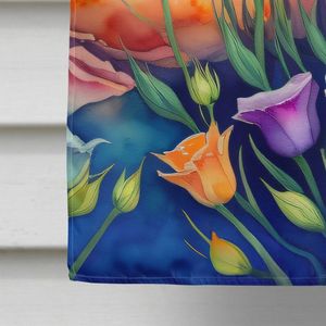 Lisianthus Color gran porche manga poste decorativo patio Banner Multicolor colgante de pared poliéster casa bandera ilustraciones - Product Image 4
