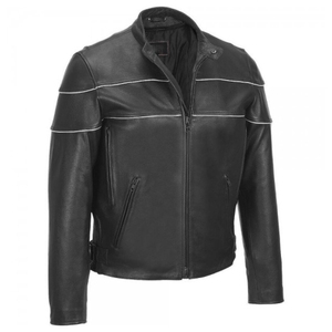 Blouson de motard réversible en cuir véritable pour homme, style vintage marron vieilli, imperméable et respirant, idéal pour l'hiver 2026 - Product Image 5