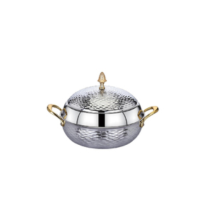 Olla de metal con tapa, aislante para mantener la comida caliente, ideal para el hogar, bodas, catering, hoteles y servicio de alimentos. - Product Image 2