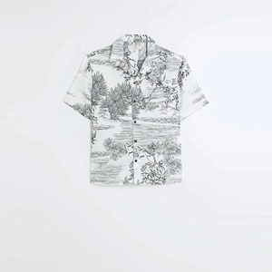 Camisa Hawaiana para Hombre, Sublimada Personalizada OEM, 100% Algodón, Antiarrugas y Transpirable - Product Image 2