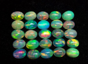 6x4mm Ethiopian Opal Oval Shape Gemstone - Welo Opal Cabochon <b>Gems</b> Lot - Super Quality Natural Welo Loose <b>Stone</b> - Product Image 1