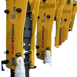 เบรกเกอร์ไฮดรอลิก Soosan รุ่น SB50รุ่นยอดนิยมเหมาะสำหรับรถขุดขนาดเล็กรถตักดิน - Product Image 1