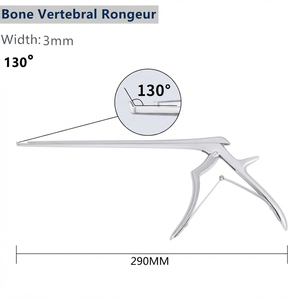 Rongeur Vertebral de 290 mm, 3 mm de Ancho, 110 Grados, Instrumento Quirúrgico para Columna Vertebral, Herramienta Ortopédica Manual de Acero Inoxidable - Product Image 3