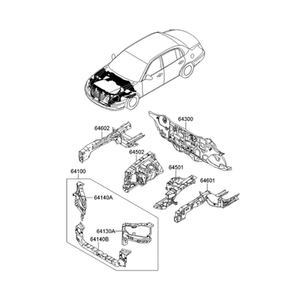 Opirus Nuevo Repuesto para Auto y Camioneta, Accesorio Izquierdo 645013F700 - Product Image 2