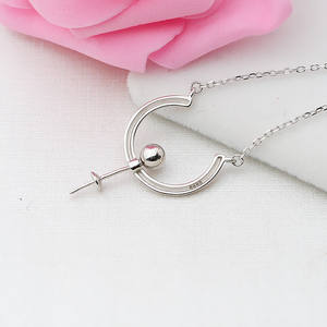 Ensemble de collier pendentif en argent S925 avec pendentif boule et chaîne, accessoires de bijoux en perles pour femmes, plateau vide, 391 composants de bijoux - Product Image 5