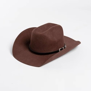Chapeaux Fedora Cowboy en Feutre 100% Laine, Style Western, à Large Bord, Unisexe, avec Logo Personnalisé, Vente en Gros - Product Image 5