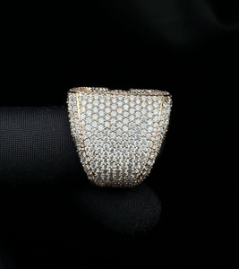 จี้เพชรโมอิสซาไนต์รูปตัวอักษร C เงินแท้ 925 ประดับเพชรเต็มตัว จี้ห้อยคอแบบฮิปฮอป ของขวัญสำหรับผู้ชายและผู้หญิง - Product Image 3