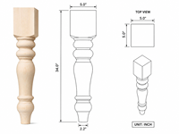 Pieds de table en bois massif durables et élégants, couleur personnalisable, robustes, faciles à installer, pour hôpital et chambre à coucher