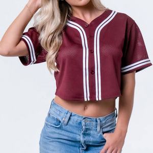 Camiseta de béisbol con logotipo personalizado de alta calidad, estilos de manga corta con dos botones para hombres y mujeres, incluidas camisetas de Softbol - Product Image 5