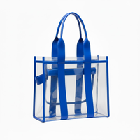 Sac fourre-tout transparent Sigma Gamma Rho Sorority, sac fourre-tout en vinyle transparent avec poignées d'épaule, sac de transport en PVC transparent approuvé pour les stades