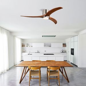 Ventilador de Techo de 52 Pulgadas con Aspas de Madera Sólida, Luz Integrada, Control Remoto, Silencioso, Motor Reversible de 6 Velocidades - Product Image 5