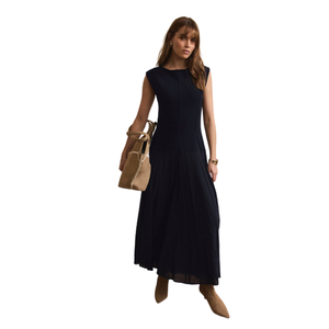 Vestido largo informal con cuello cuadrado y estampado floral para mujer, uso diario - Product Image 5