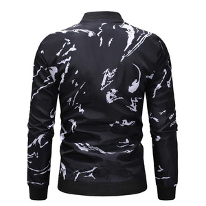 New Fashion <b>White</b> Sublimation Printed Casual <b>Men</b> Slim Fit Outer Wear Customize <b>Jacket</b> Winter High Quality Varsity <b>Jacket</b> Hip Hop - Product Image 2