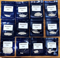Diamants Moissanite Blancs Brillants de Laboratoire, Taille Brillant, Effet de Couleur/Feu, Petites Tailles, Vente en Gros, Direct Usine, 1-7mm