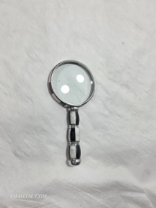Handmade Vintage Brass Magnifying Glass with Black & White Bone Inlay Handle Luxury Desktop <b>Decorative</b> Loupe Reading Glass - Product Image 6