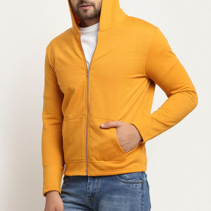 Sweat à capuche zippé pour homme, 100% coton molletonné, design respirant, qualité supérieure, vente en gros - Product Image 5