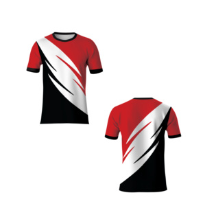 เสื้อยืดเจอร์ซีย์พิมพ์ลายด้านหน้าแบบซับลิเมชั่น ออกแบบเองได้ พิมพ์ความละเอียดสูง ระบายอากาศได้ดี แขนสั้น เหมาะสำหรับใส่หน้าร้อน เล่นกีฬา หรือใส่ลำลอง - Product Image 1